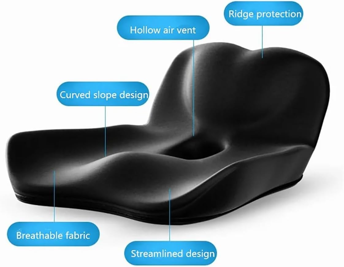 Comfora™ Memory Foam Coccyx Seat Cushion for Office & Car