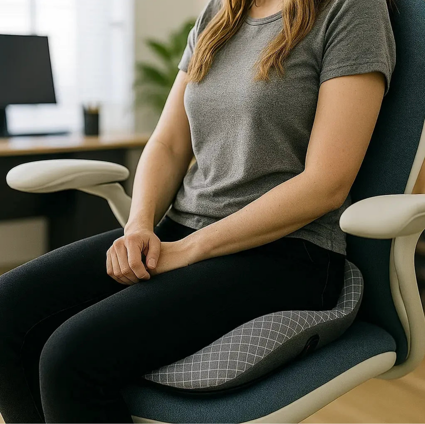 Comfora™ Memory Foam Coccyx Seat Cushion for Office & Car